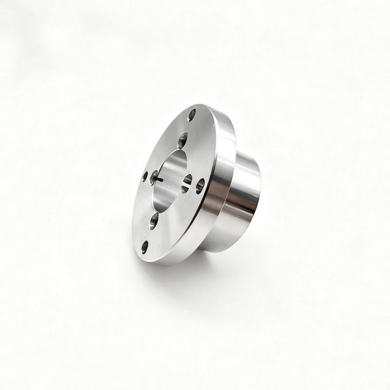 7075 aluminum multi drilled flange base cnc precision turning parts