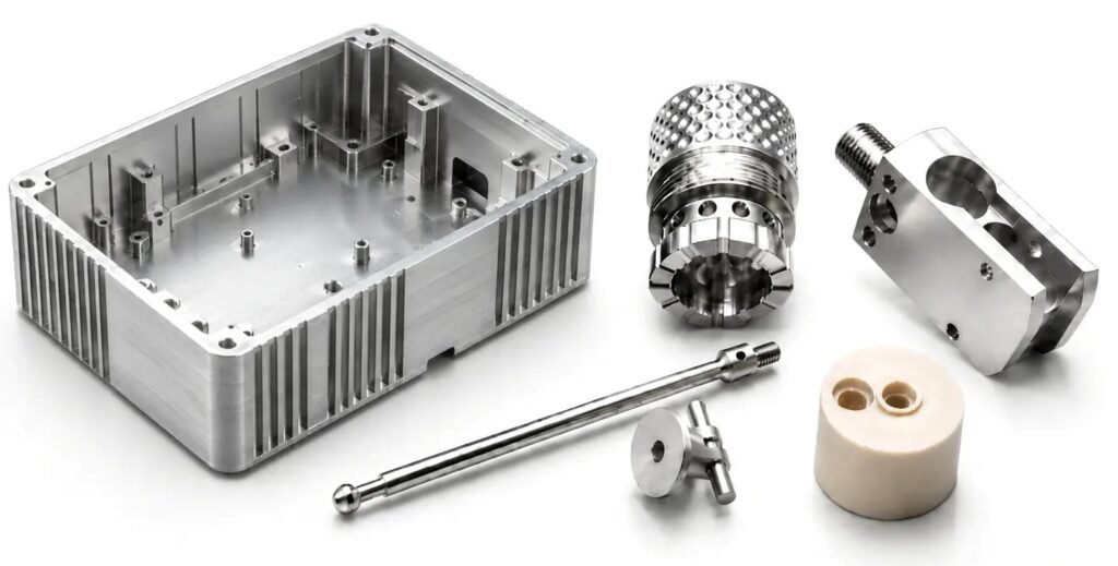 Tight tolerance custom CNC machining aluminum and stainless steel components processed at Scintra CNC factory