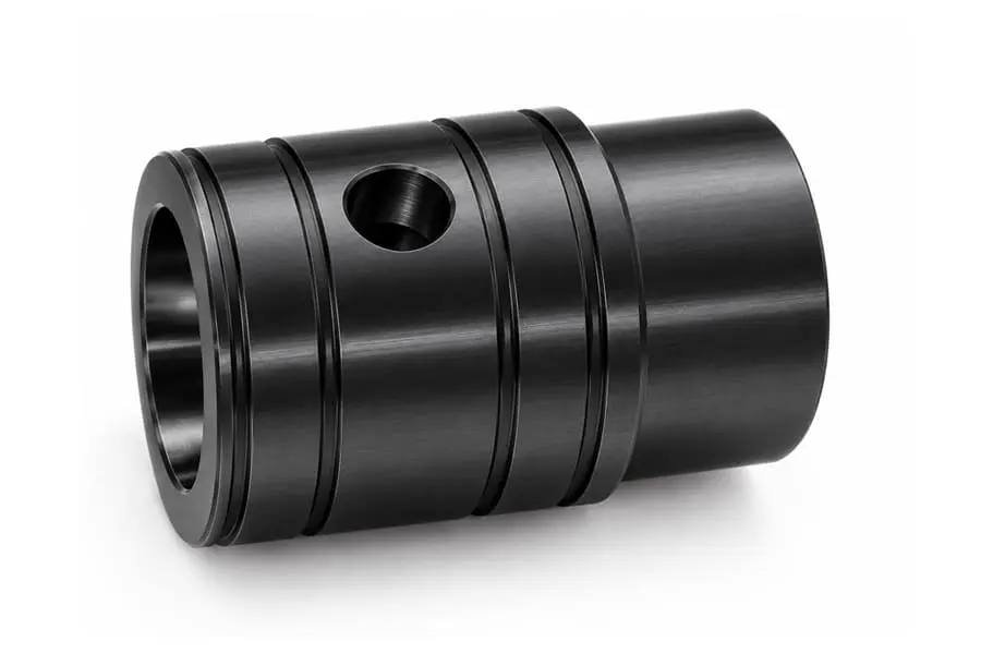 Custom aluminum CNC machined parts with black anodizing surface finish