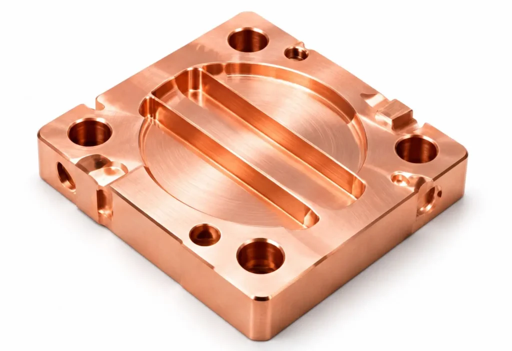 Surface finish options for custom copper CNC machined components