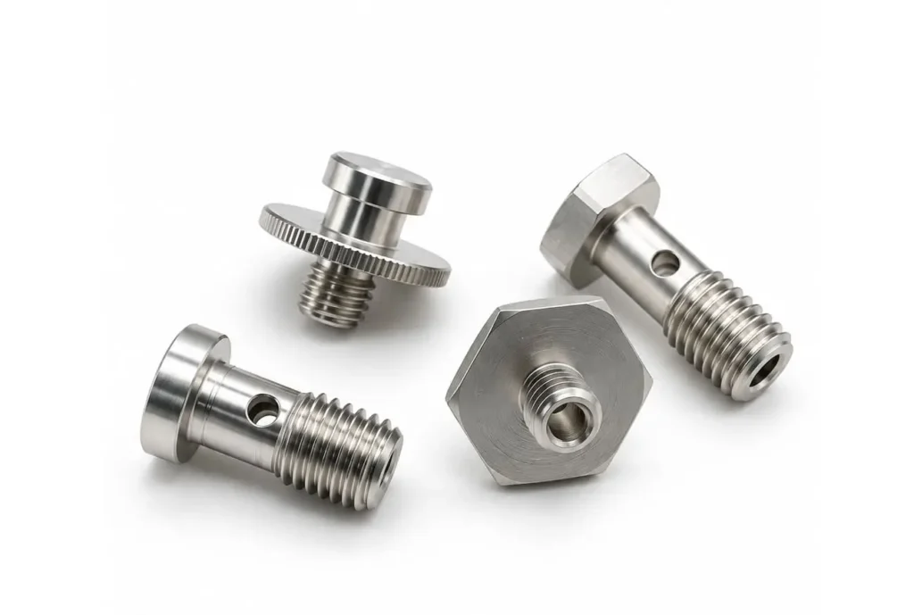 custom precision cnc machined metal connector components