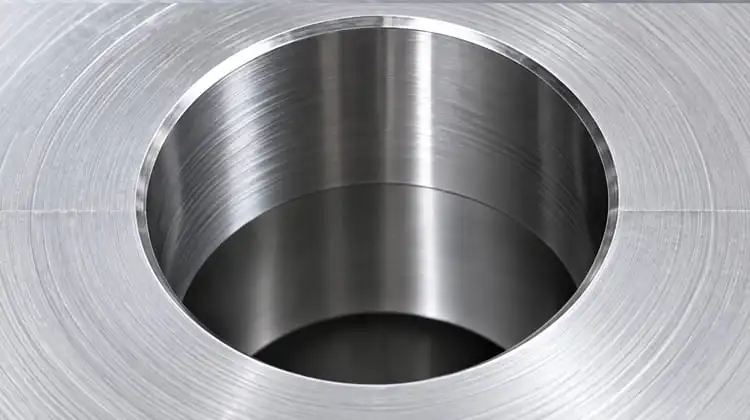 Quality Control hole position deviation defect on cnc machined metal workpiece