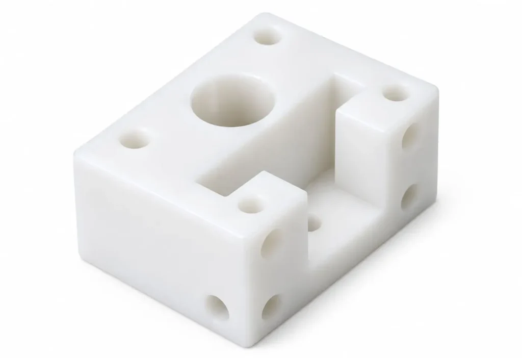 Surface finish options for custom POM plastic CNC machined components