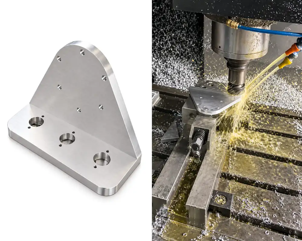 Precision CNC milling service for custom aluminum machined parts