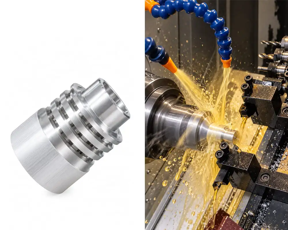 Precision CNC turning service for custom aluminum machined parts