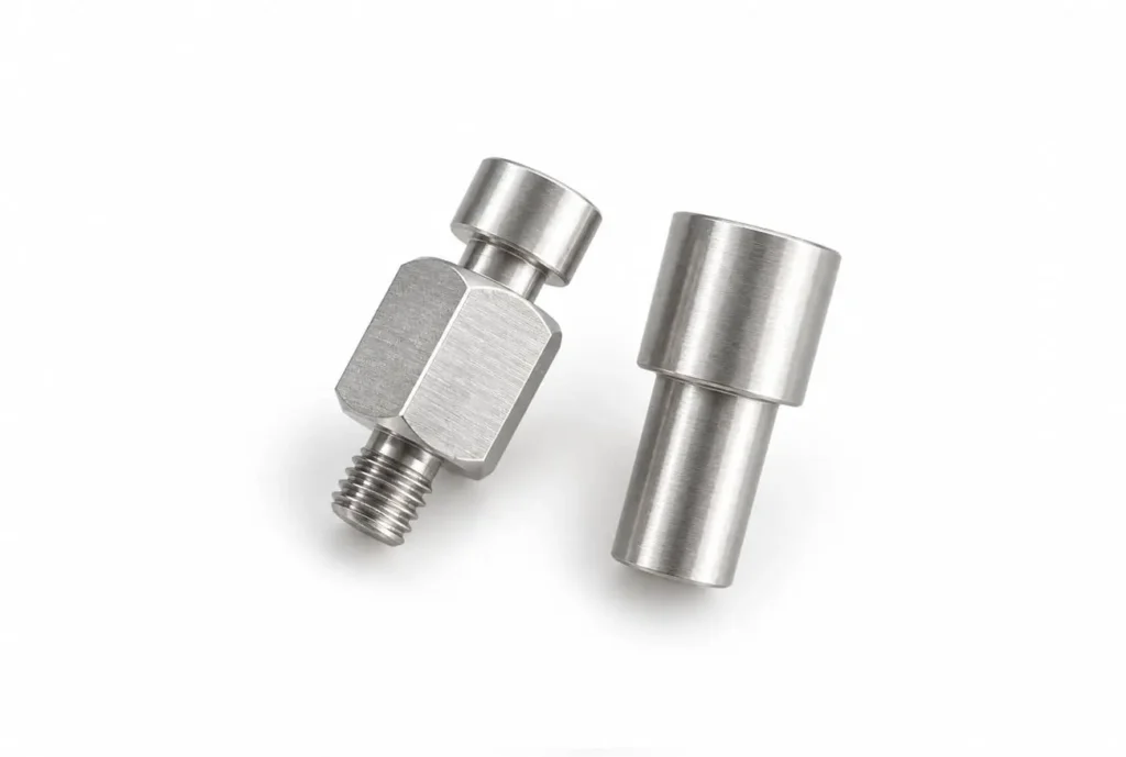 Precision custom turned aluminum parts manufactured by CNC turning