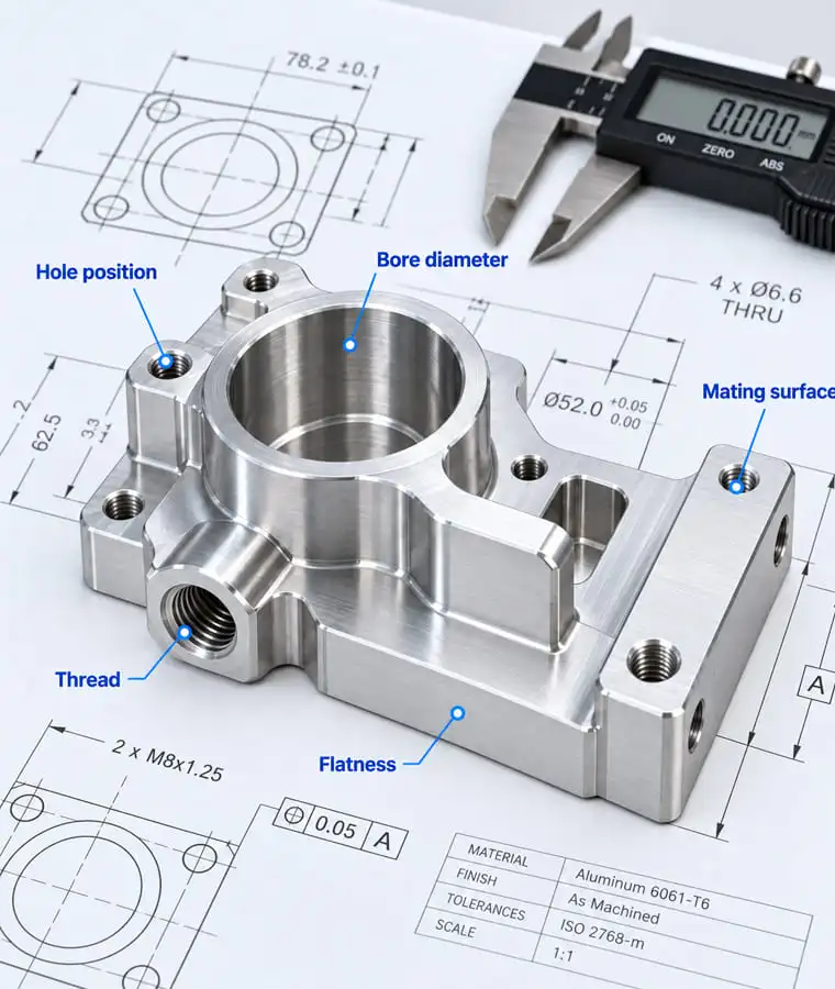 Tolerance control and critical dimensions of custom aluminum CNC machined parts