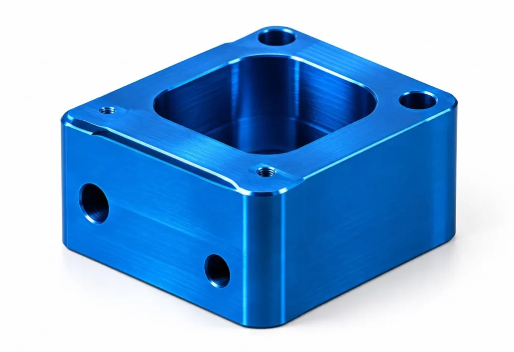 Surface Finishing Anodizing surface finish on custom CNC machined aluminum component