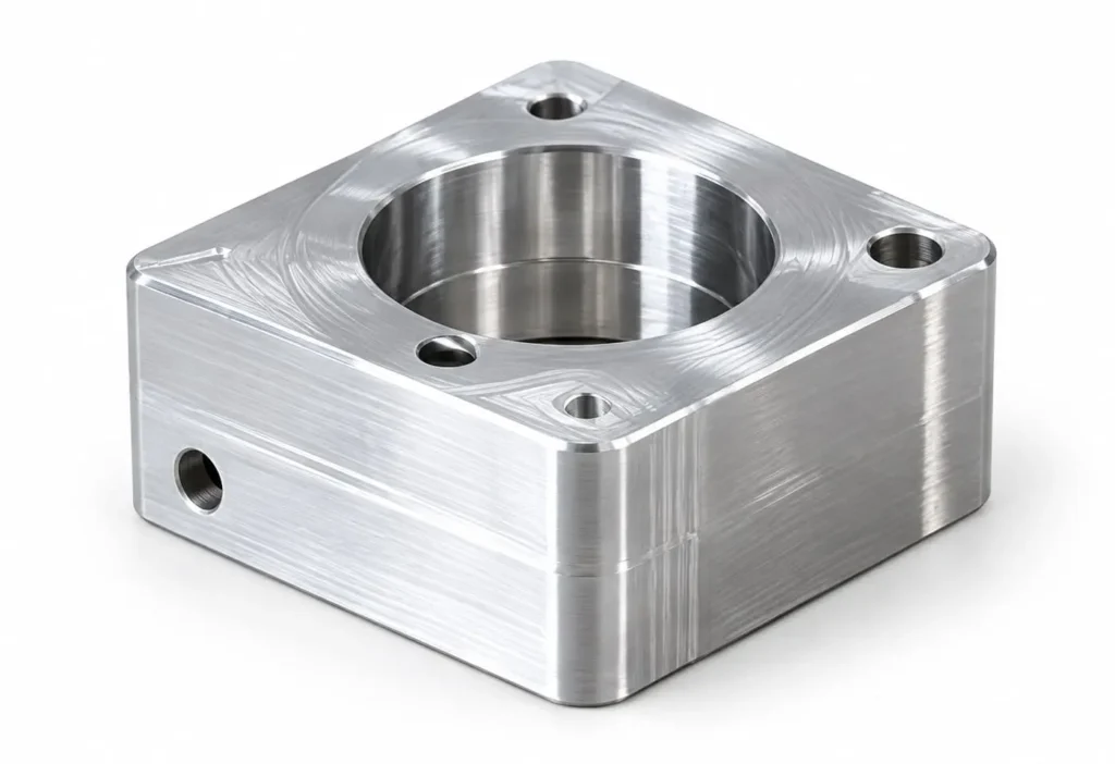 Surface Finishing As-machined surface finish on CNC machined aluminum component