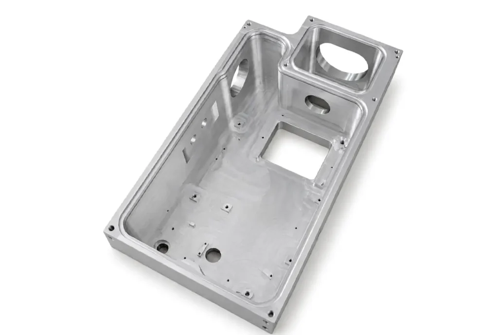 Custom aluminum CNC machined equipment housing enclosure