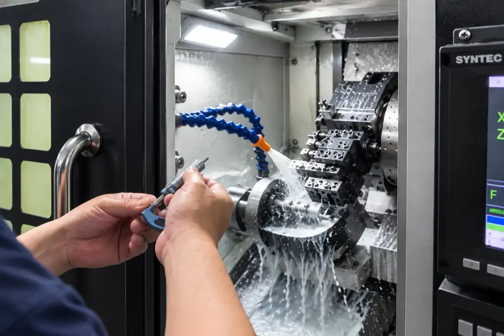 Quality Control in process inspection cnc machining production