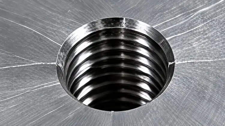 Quality Control thread mismatch defect inspection cnc machined parts